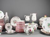 many different types of porcelain dishes and cups and saucers