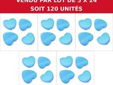 pack of 12 blue heart shaped balloons for valentine ' s day