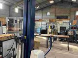 an image of a fork lift in a warehouse