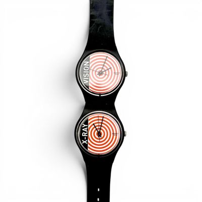 une image montrant deux montres posées l'une sur l'autre