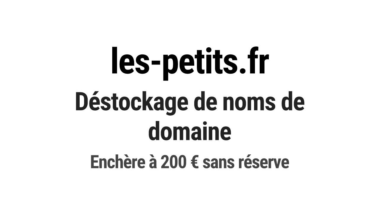 Destockage & Invendus