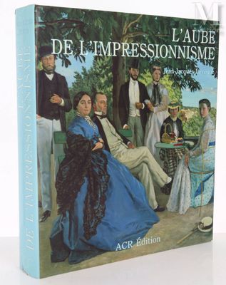 la couverture d'un livre sur laquelle figure une peinture représentant un groupe de personnes assises sur un banc