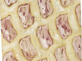 a picture of a painting of bacon on a plate
