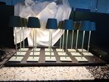 a lot of lamps that are sitting on a table