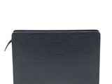 louis vuitton zipped wallet in black epi leather