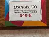 a sign on the table that says d ' angeloo
