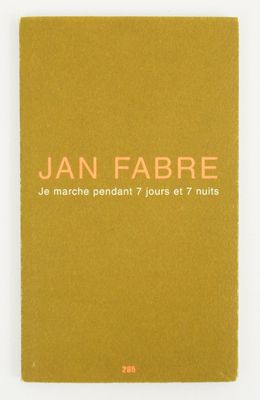 jan fabre, le marche pendant 7 jouets 7 nuits