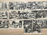 de nombreuses photos de personnes travaillant ensemble dans une usine