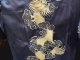 an image of a person holding a jacket with a dragon on it