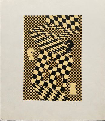 une image représentant un motif à carreaux noirs et blancs