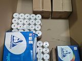 many rolls of toilet paper sitting in a box