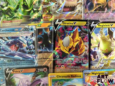 many different types of pokemon cards on the table