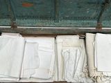 a open trunk with a bunch of papers inside of it