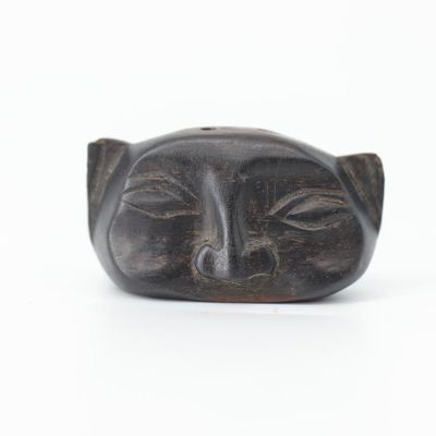 an image of a black cat ' s head on a white background