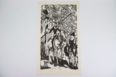 Henry d'ANTY (1910-1998). "Don Quichotte".