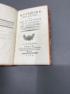 Histore de la Vie et des Aventures de la Duchesse de Kingsto…