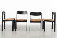 Thonet, lot de 6 chaises de style brutaliste avec assise en … (photo 3)
