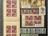 an image of a display case with a lot of stamps on it
