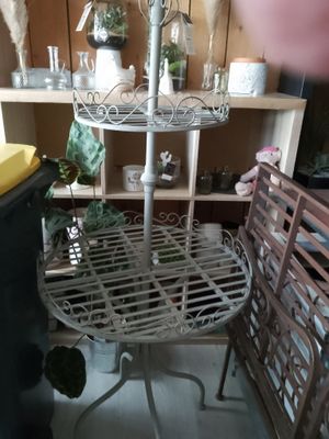a table that has a umbrella on top of it
