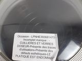 a close up of a bowl with a label on it
