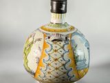 an image of a vase with a map on it
