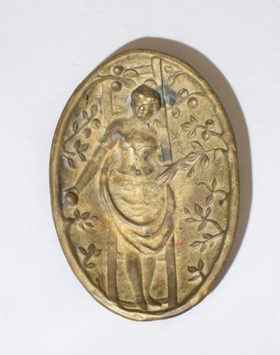 EROTICA Vide -poche en bronze à sculpture en léger relief fi…
