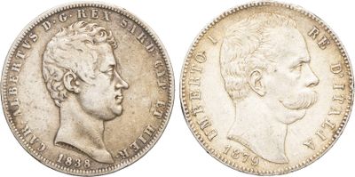 Gros plan sur une pièce de monnaie portant le visage d'un homme