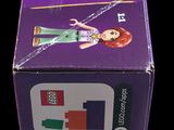 a purple box with a picture of a girl on it