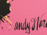 an image of a close up of a person ' s face on a pink background