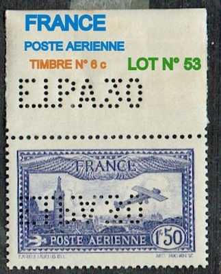 france poste airine lot n° 68 - lot n° 68
