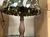 a lamp that is sitting on top of a table