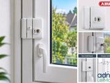 a collage of pictures of a window and a door handle