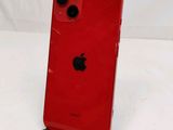 the back of a red iphone with a camera on top of it