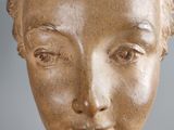 a statue of a woman with a crown on her head