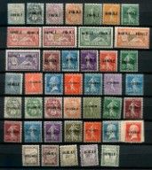 un ensemble de timbres de différentes couleurs