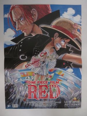 L'affiche du film « One Piece : Red » est accrochée au mur.
