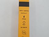 an image of a yellow box with a black and white label on it