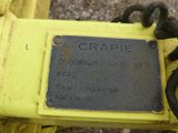 a close up of a sign on a yellow fire hydrant
