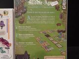 a box with a game on it and a card game in it