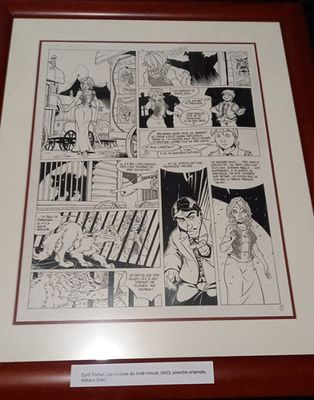 une image représentant une bande dessinée dans un cadre en bois