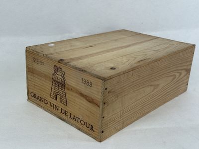 a wooden box with a logo on it on a white background
