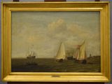 une image d'un tableau représentant un bateau dans l'eau