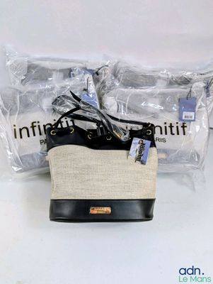 an image of a pair of shoes and a bag on a table
