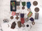 many medals and medals on a marble counter top