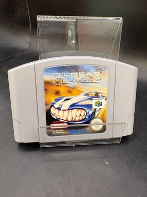 un jeu Nintendo dans un boîtier en plastique posé sur une table