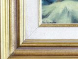 a picture of a painting of a woman in a white dress