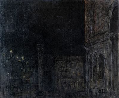 Hervé THIBAULT (né en 1944) Venise, la nuit