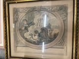 a picture of a painting on the wall of a room