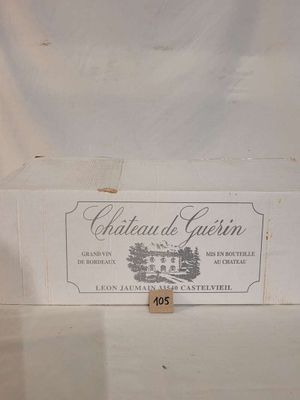 a white box with a label on it sitting on a table