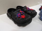 a pair of shoes that are sitting on a counter